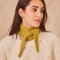 Calie Paris - Kleiner Strickschal • Gelb - Schal - ROSA ECK