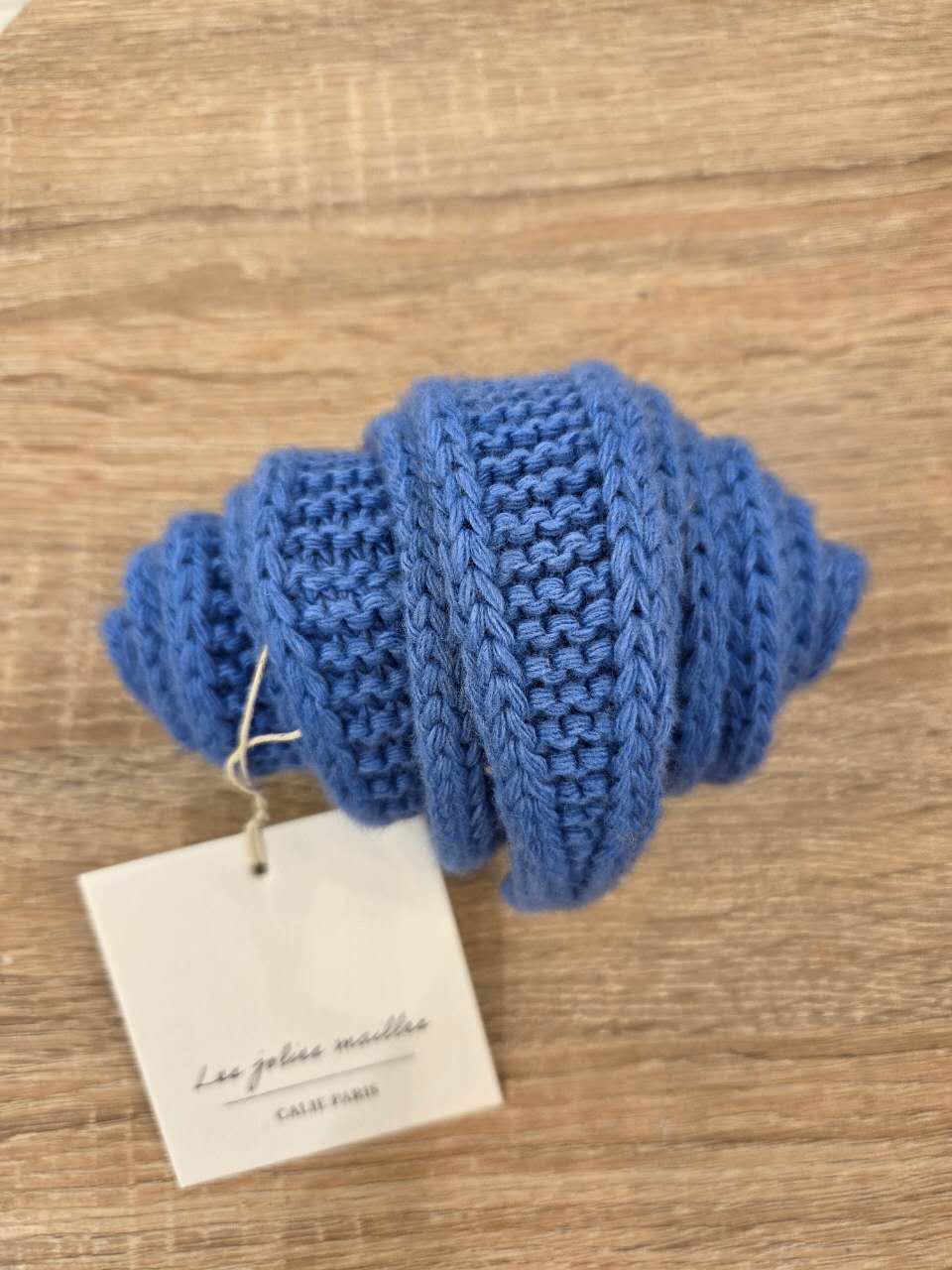 Calie Paris - Kleiner Strickschal • Himmelblau - ROSA ECK