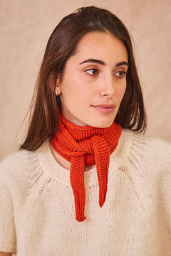 Calie Paris - Kleiner Strickschal • Orangen - Schal - ROSA ECK Concept Store