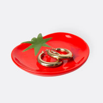 DOIY - DOLCE VITA TOMATO Schmucktablett (XS) - Tablett - ROSA ECK