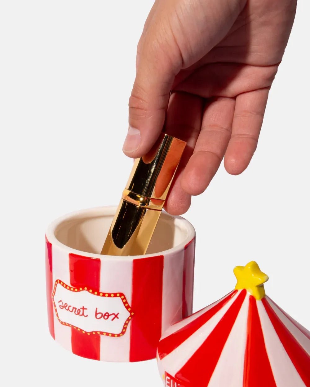 DOIY - FUNFAIR Aufbewahrungsbox Zirkuszelt - Dose - ROSA ECK