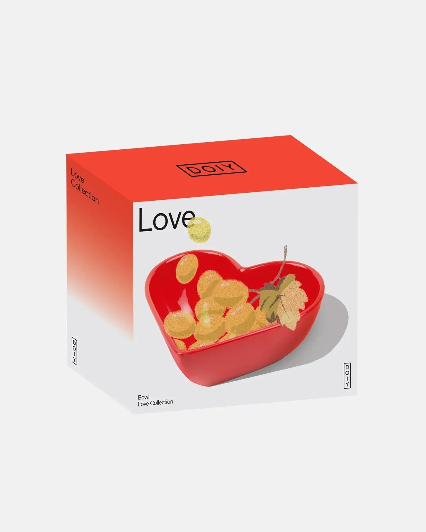 DOIY - LOVE Schale • Red - ROSA ECK