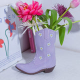 DOIY - RODEO COWBOY BOOT Vase | Lilac - ROSA ECK - Flieder, Lila, Stiefel
