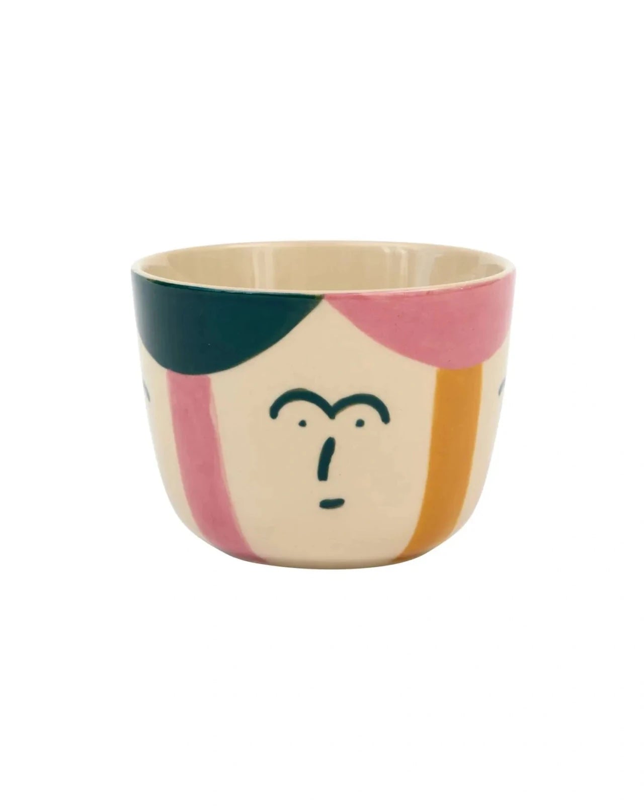 Donna Wilson - FREYA FACE Tasse - Kaffee - und Teetasse - ROSA ECK