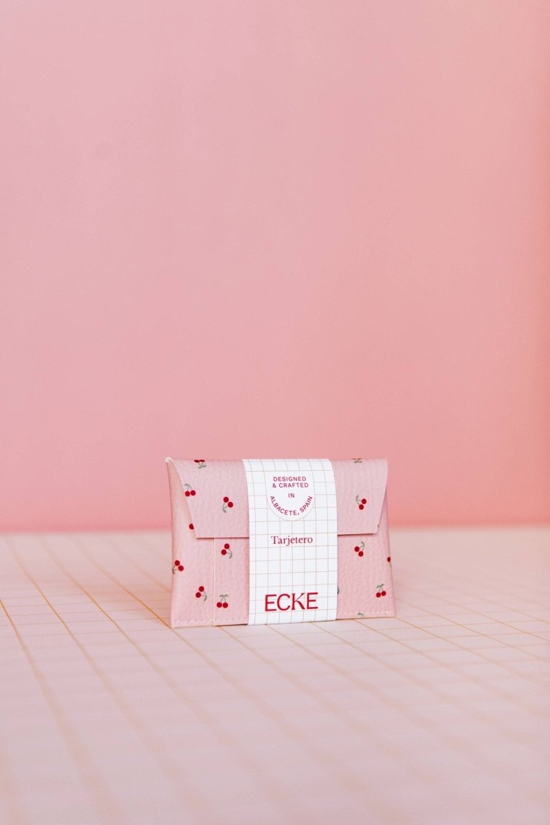 ECKE - CEREZAS Mini Geldbeutel | Klick | Kirschen Rosa - ROSA ECK - Kirschen, Pink, Rosa