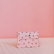 ECKE - CEREZAS Mini Geldbeutel | Klick | Kirschen Rosa - ROSA ECK - Kirschen, Pink, Rosa
