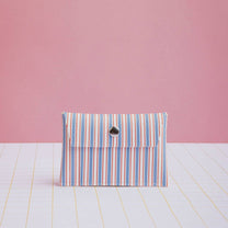 ECKE - Geldbeutel • Blau Streifen - Geldbeutel - ROSA ECK