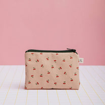 ECKE - Geldbeutel mit Zipper • Kirschen Nude - ROSA ECK