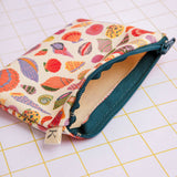 ECKE - Geldbeutel mit Zipper • Muscheln Beige - ROSA ECK