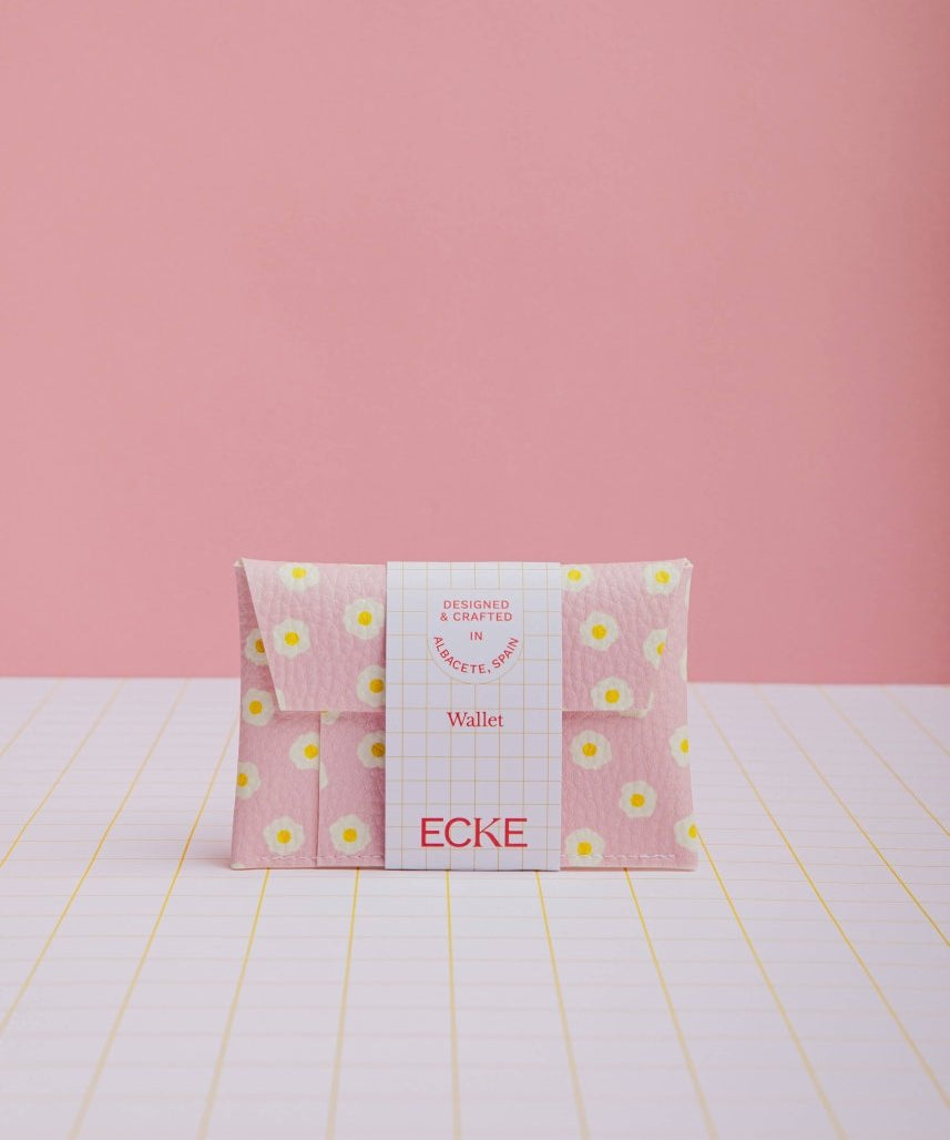 ECKE - HUEVOS Mini - Geldbeutel | Klick | Spiegeleier Pink - ROSA ECK - Ei, Rosa, Spiegelei