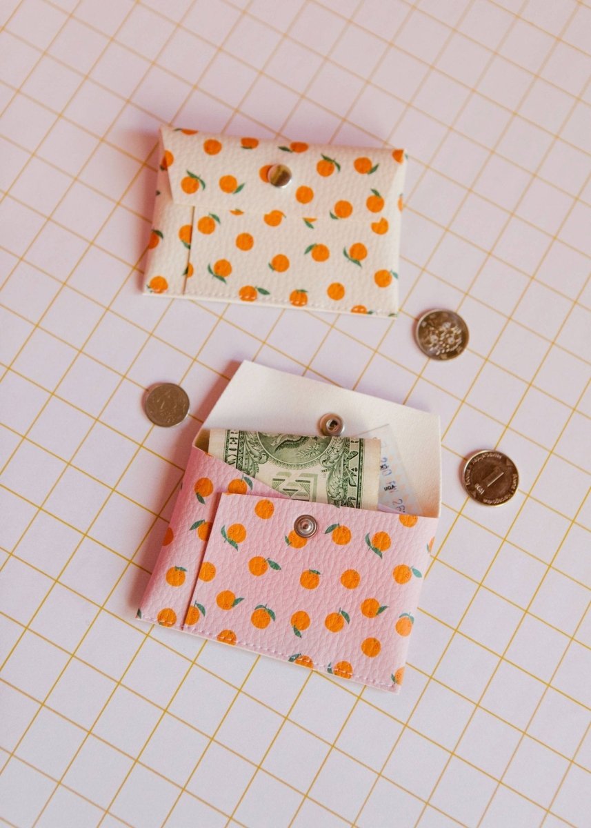 ECKE - NARANJAS Mini Geldbeutel | Klick | Orangen Rosa - ROSA ECK - Orangen, ,