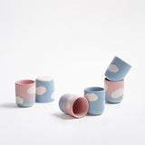 Egg Back Home - CLOUD Espressotasse Wolken Blau - ROSA ECK - Blau, ,