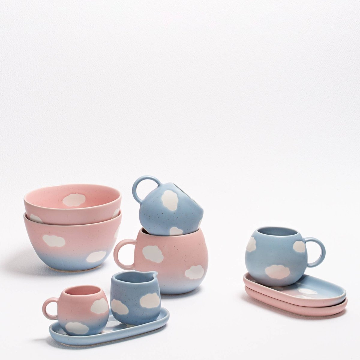 Egg Back Home - CLOUD Tasse (500 ml) - ROSA ECK - Blau, ,