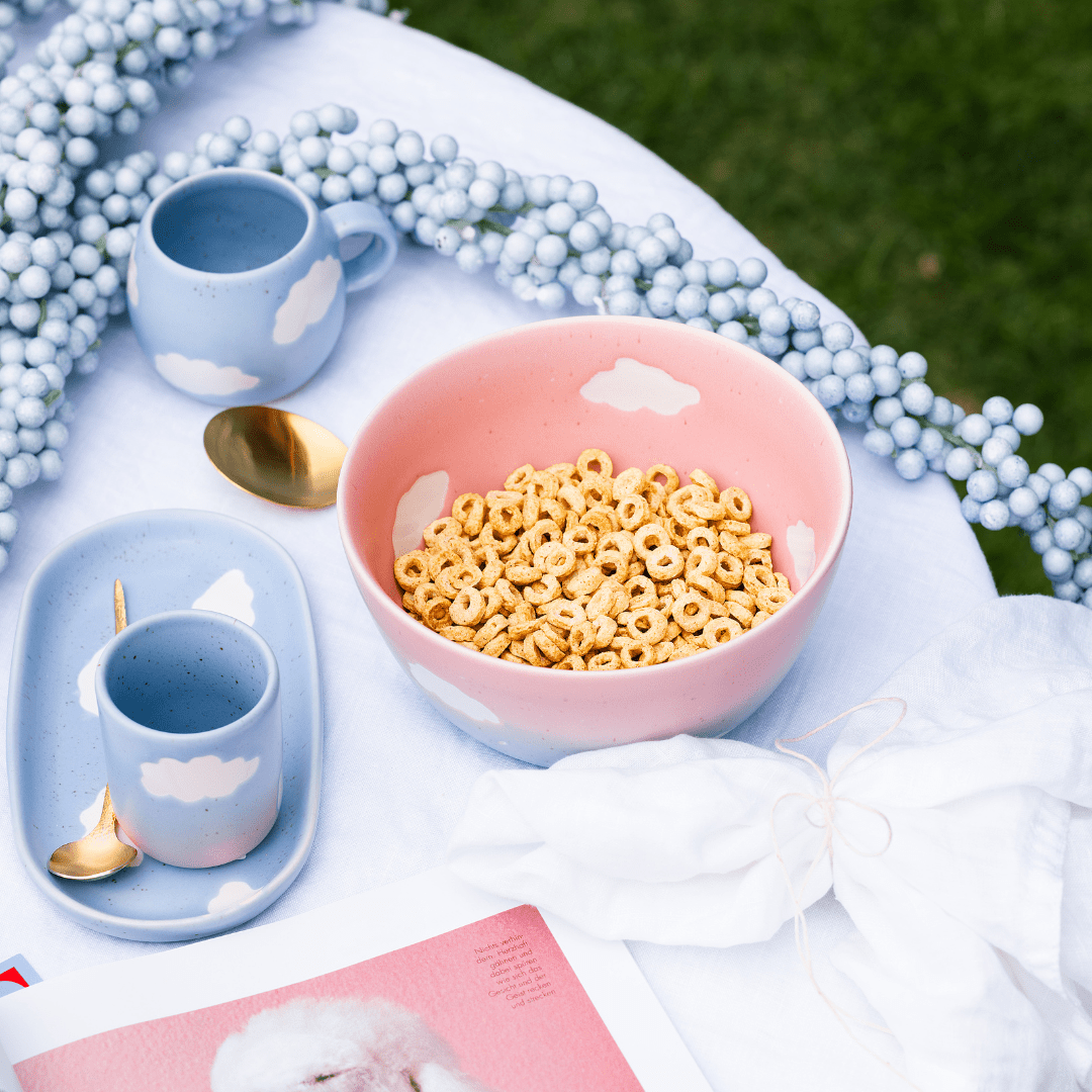 Egg Back Home - CLOUD Tasse (500 ml) - ROSA ECK - Blau, ,