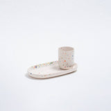Egg Back Home - NEW PARTY Espressotasse/Eierbecher (Ø 5 cm) Weiß - ROSA ECK - Weiß, ,