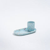 Egg Back Home - NEW PARTY Espressotasse/Eierbecher (Ø 5 cm) Weiß - ROSA ECK - Weiß, ,