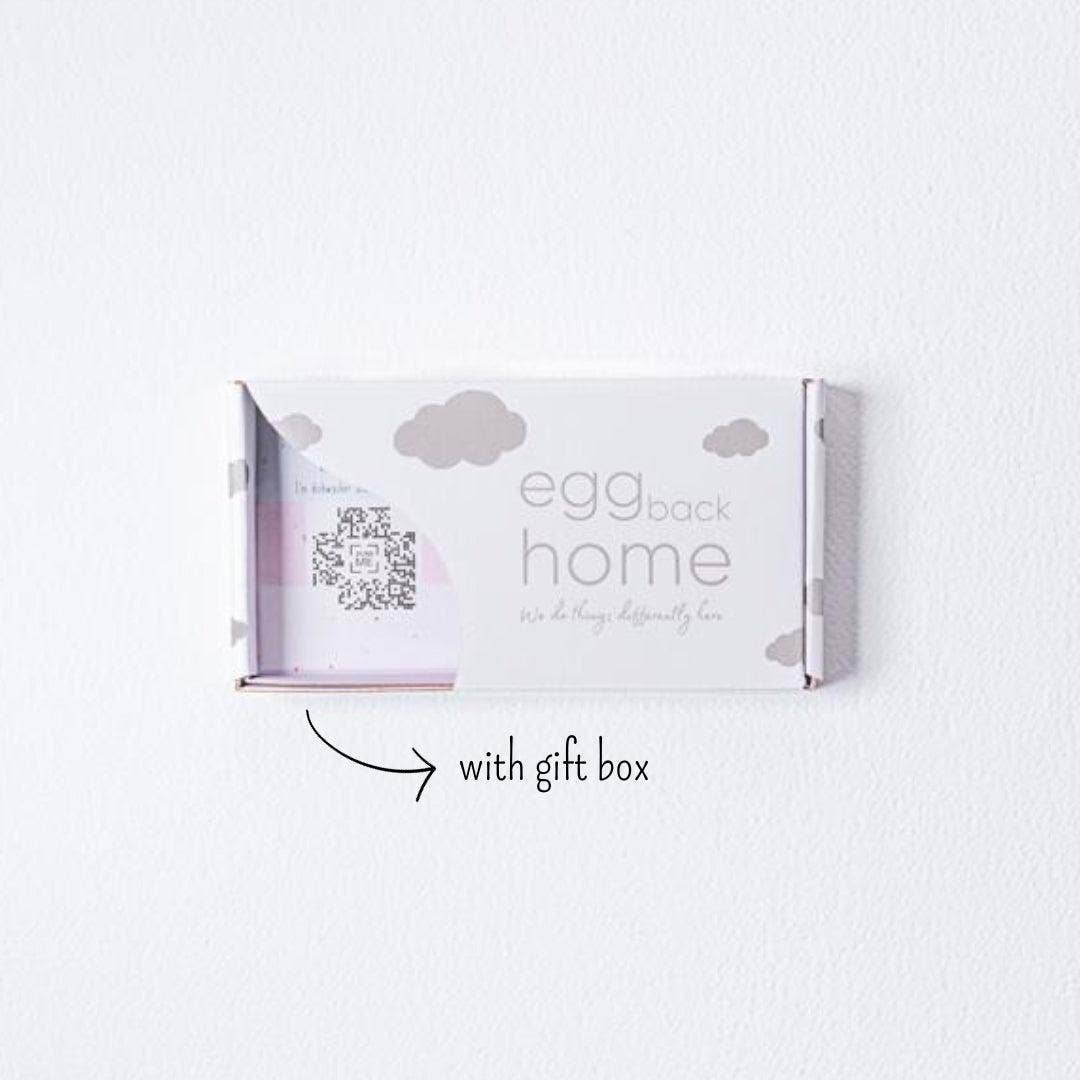 Egg Back Home - NEW PARTY Mini-Tablett (18 x 9,5 cm) • Soft Blue - ROSA ECK