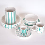 STRIPES Große Schale mit Streifen • Amalfi Mint