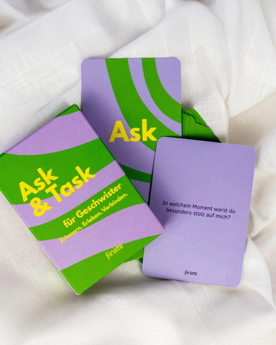 finimi - ASK & TASK Fragespiel • Für Geschwister - ROSA ECK Concept Store