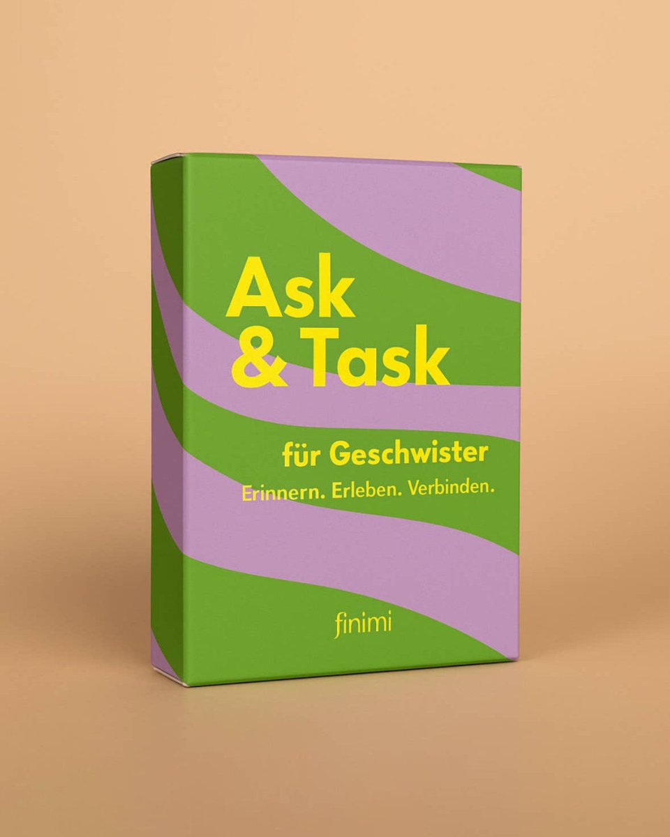finimi - ASK & TASK Fragespiel • Für Geschwister - ROSA ECK Concept Store