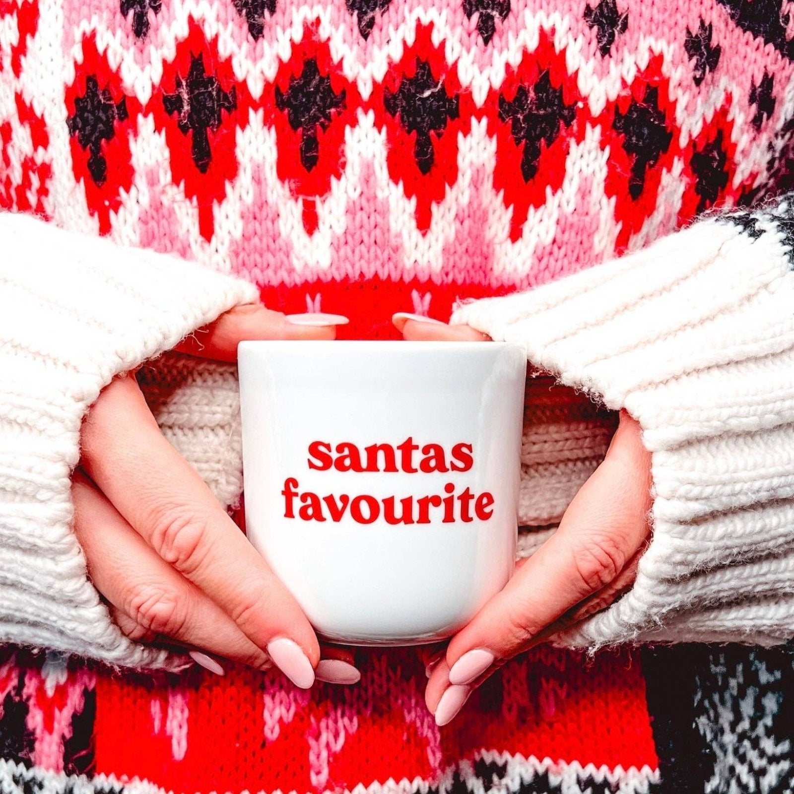 Frau Hansen - Becher Santa's Favourite - ROSA ECK