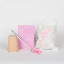 Frau Hansen - Würfelspiel mit Spielblock • Pink - ROSA ECK