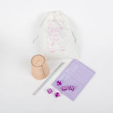 Frau Hansen - Würfelspiel mit Spielblock • Lila - Spiel - ROSA ECK