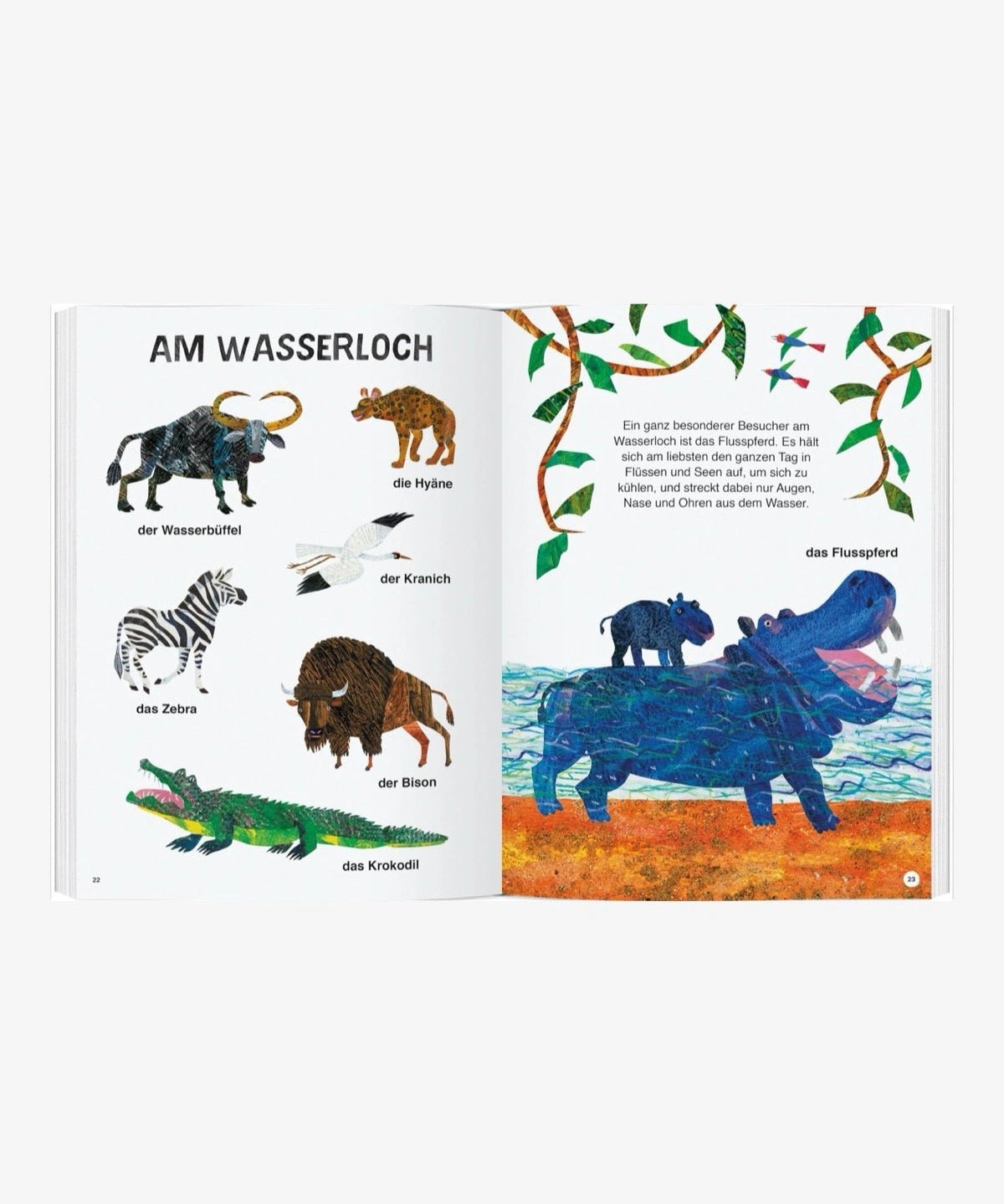 Gerstenberg Verlag - ERIC CARLES GROSSES BUCH DER TIERE Kinderbuch - ROSA ECK