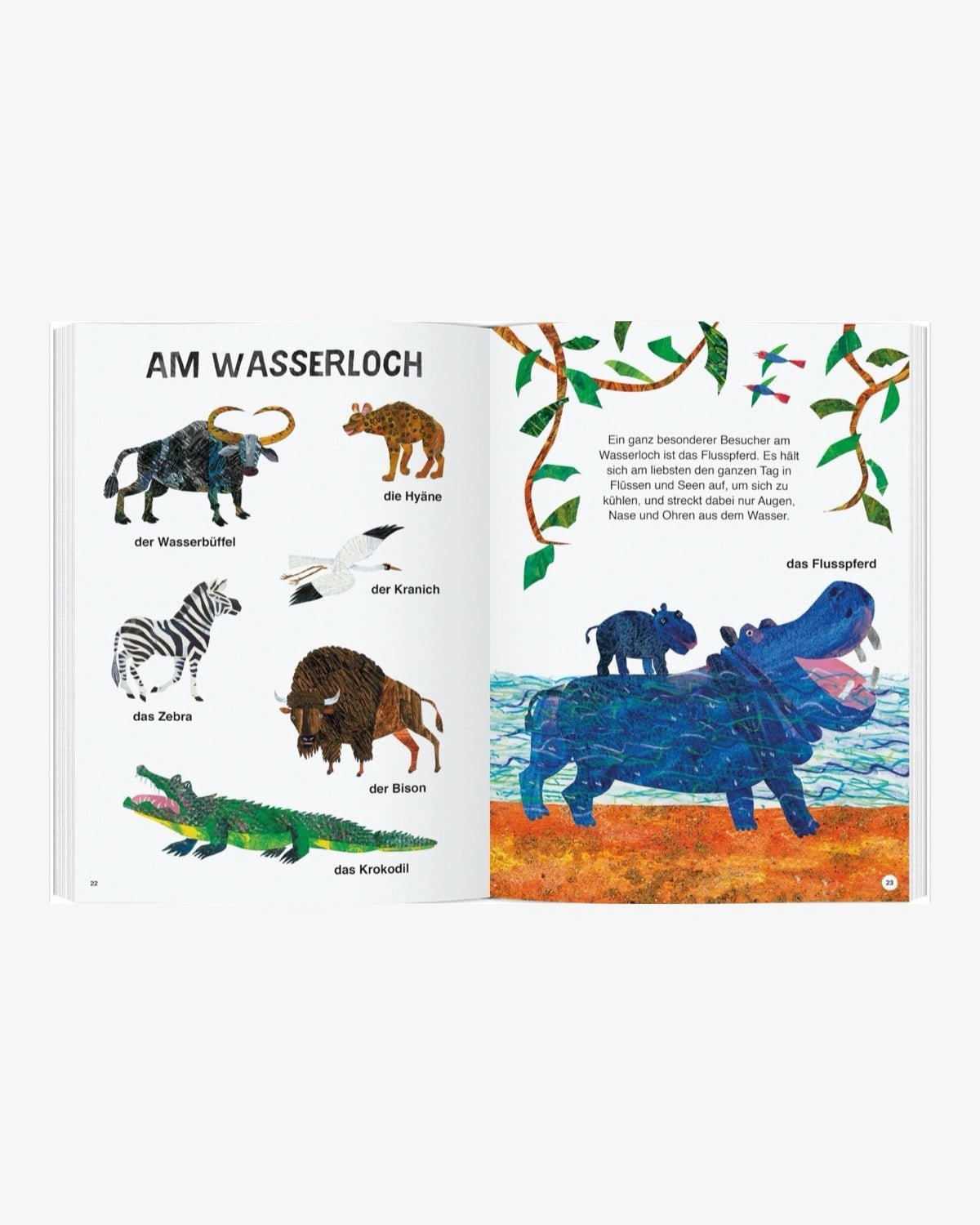 Gerstenberg Verlag - ERIC CARLES GROSSES BUCH DER TIERE Kinderbuch - ROSA ECK
