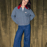 Happymess - Jeansjacke • wave stripes - Jacke - ROSA ECK
