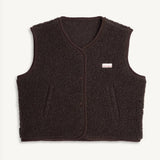 Happymess Merino Weste Chocolate Brown