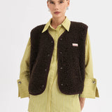 Happymess Merino Weste Chocolate Brown