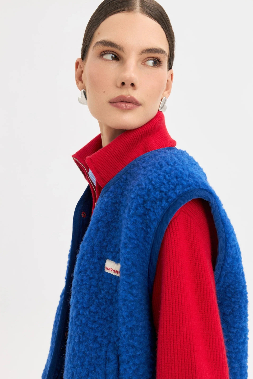 Happymess Merino Weste Cobalt