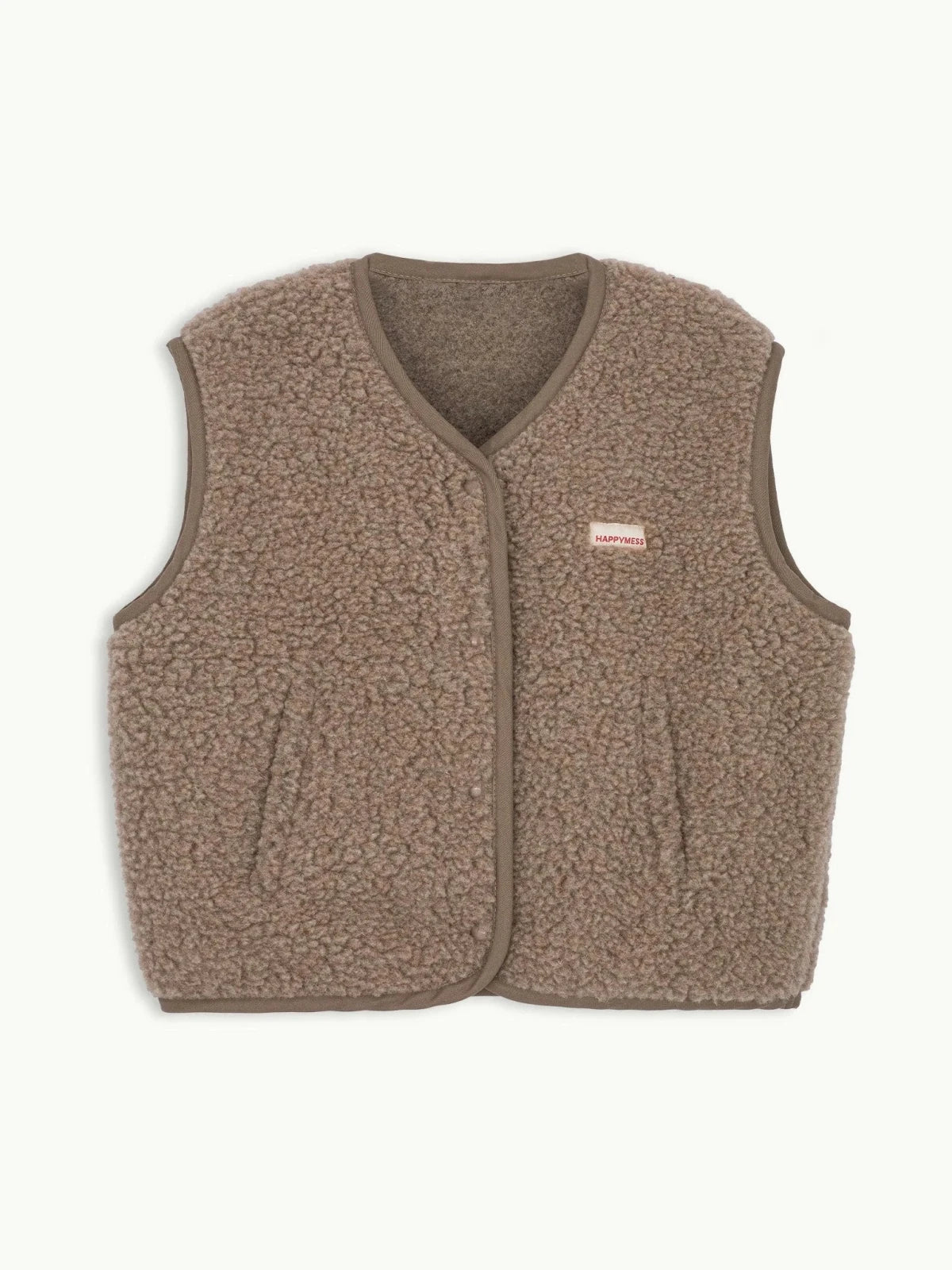 Happymess Merino Weste Hazelnut