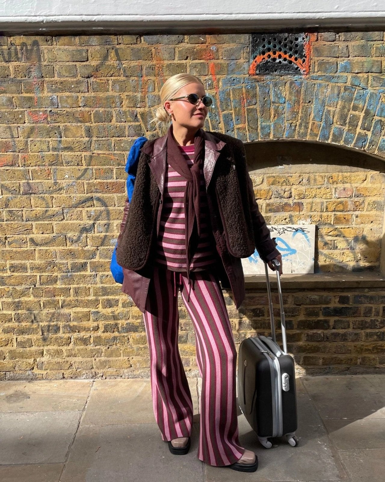 Happymess - Pullover aus Bio - Baumwolle • berry stripes - Pullover - ROSA ECK