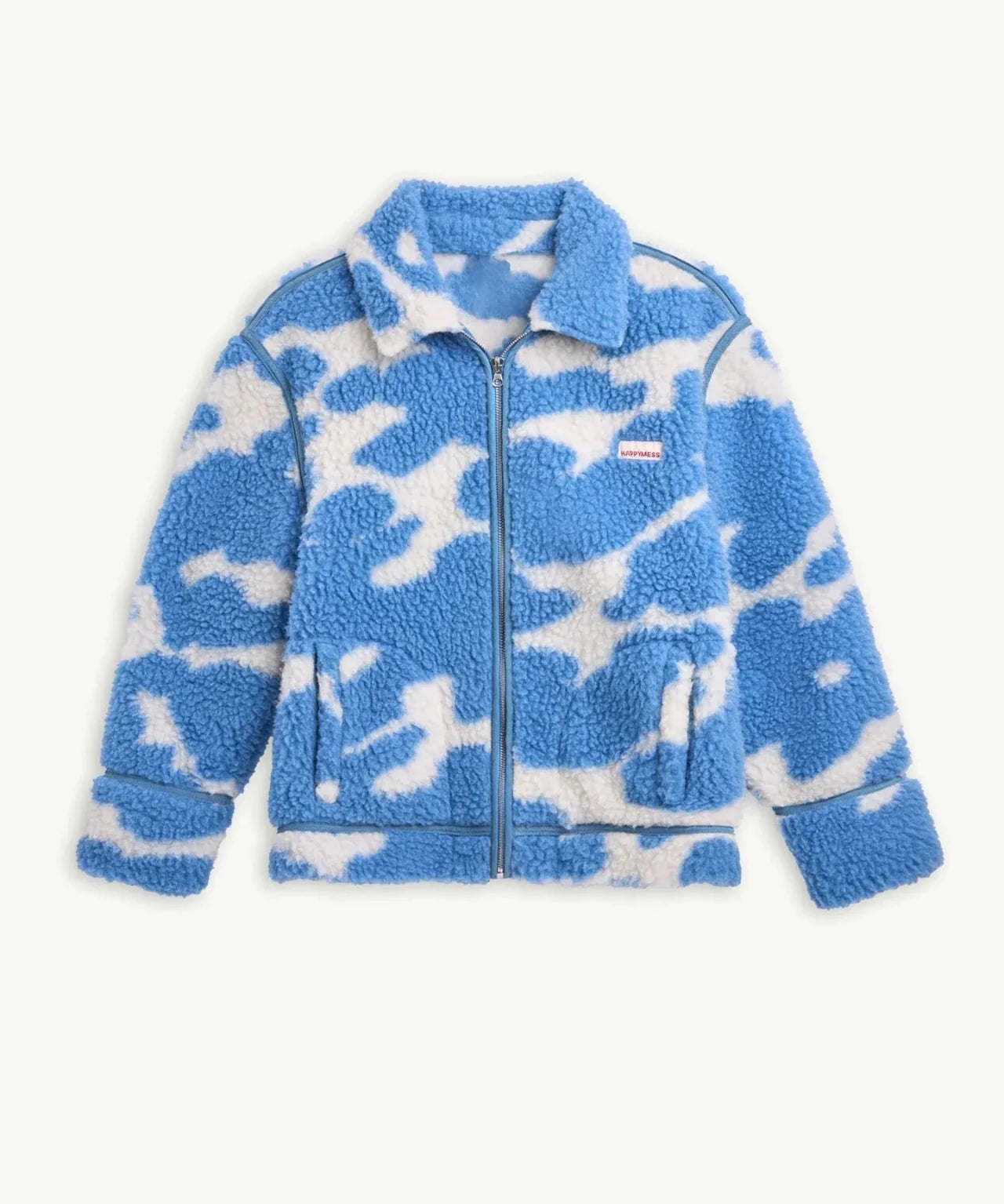 Happymess - Wolljacke aus Merinowolle • blue cow - Jacke - ROSA ECK