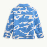 Happymess - Wolljacke aus Merinowolle • blue cow - Jacke - ROSA ECK