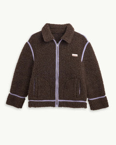 Happymess - Wolljacke aus Merinowolle • chocolate brown - Jacke - ROSA ECK