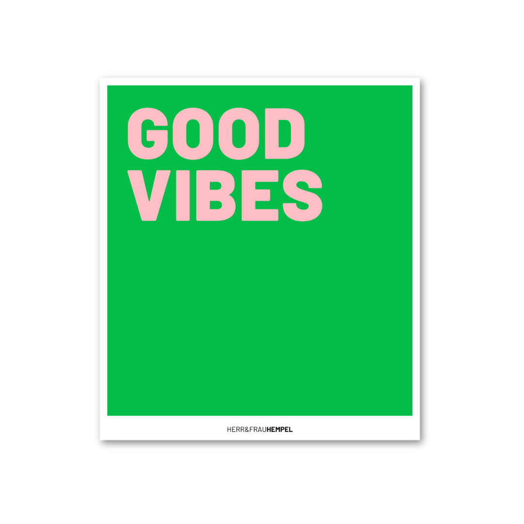 HERR&FRAUHEMPEL - GOOD VIBES Schwammtuch - ROSA ECK - , ,