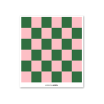 HERR&FRAUHEMPEL - KARO GRÜN - ROSA Schwammtuch - ROSA ECK - , ,