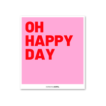 HERR&FRAUHEMPEL - OH HAPPY DAY Schwammtuch - ROSA ECK - , ,