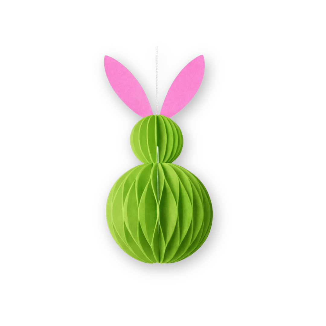 HERR&FRAUHEMPEL - Osterhase Papierdeko • Taupe Koralle - ROSA ECK