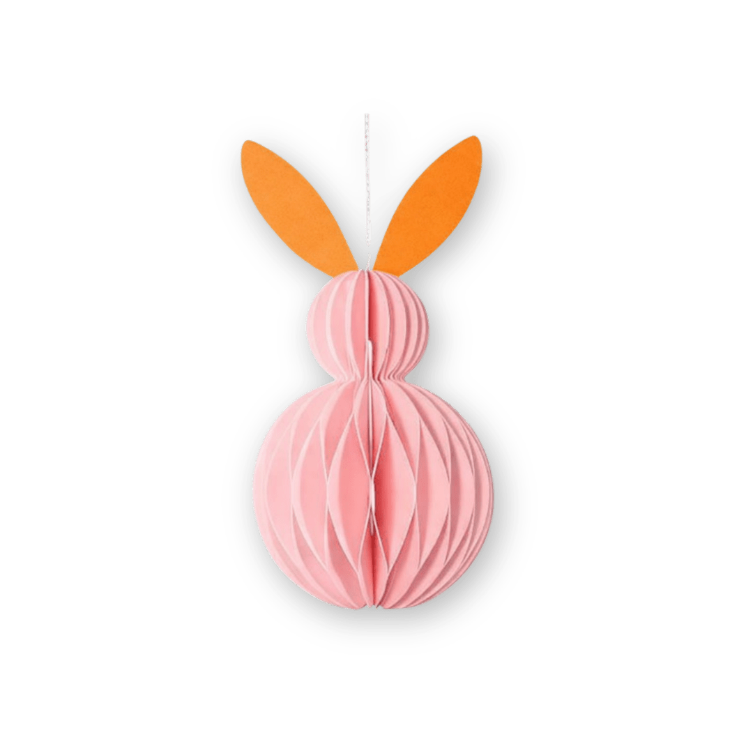 HERR&FRAUHEMPEL - Osterhase Papierdeko • Taupe Koralle - ROSA ECK