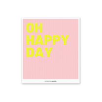 HERR&FRAUHEMPEL - Schwammtuch • Oh Happy Day - Schwammtuch - ROSA ECK