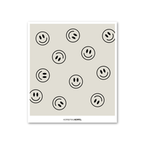 HERR&FRAUHEMPEL - SMILEYS Schwammtuch - ROSA ECK - , ,