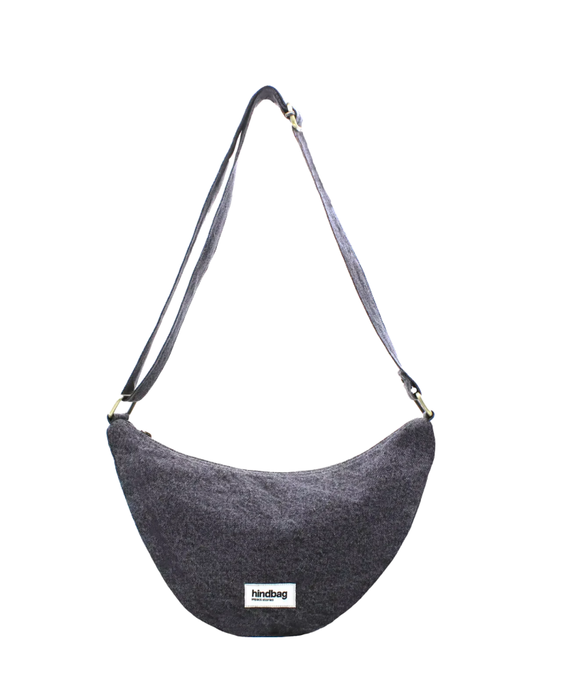 Hindbag - ANDREA Bananabag Jeans Grau - ROSA ECK - Denim gris, ,