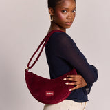 Hindbag - ANDREA Bauchtasche • Cord Bordeauxrot - ROSA ECK