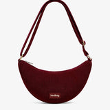 Hindbag - ANDREA Bauchtasche • Cord Bordeauxrot - ROSA ECK
