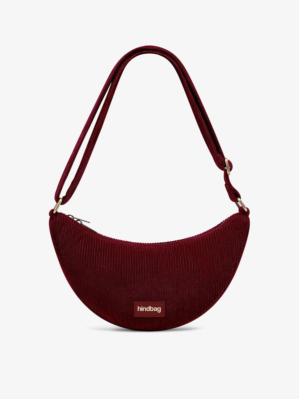 Hindbag - ANDREA Bauchtasche • Cord Bordeauxrot - ROSA ECK