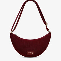 Hindbag - ANDREA Bauchtasche • Cord Bordeauxrot - ROSA ECK